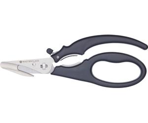 ciseaux à fruits de mer 18,5 cm en acier inoxydable argenté/noir