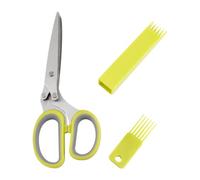 Ciseaux à herbes de cuisine à 5 - Stainless Steel Cutter Co | Ciseaux de cuisine pratiques et polyvalents en acier inoxydable d'environ 19x8 cm (7,48x3,15 pouces), équipés d'un