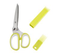 Ciseaux à herbes de cuisine à 5 - Stainless Steel Cutter Co | Ciseaux de cuisine pratiques et polyvalents en acier inoxydable d'environ 19x8 cm (7,48x3,15 pouces), équipés d'un