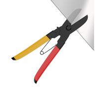 Ciseaux à métaux pour tôles | Ciseaux de coupe droits | Pince coupante aviation avec de sécurité et poignée antidérapante,Pour rénovation de maison chantier de construction de carrosserie