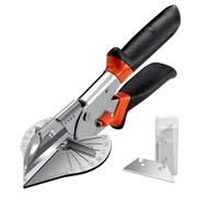 Ciseaux à mitre multi-angles, coupeur de biseau 45-135 degrés, outil manuel pour bois et PVC, avec 2 lames de rechange