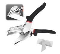 Ciseaux à onglet, ciseaux d'angle avec 2 lames de rechange, ciseaux d'angle, ciseaux de câble, coupe-câble précis, multi-angles réglables de 45 à 135 pour couper du bois, du plastique, du PVC