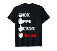 Ciseaux à Papier pour Travail du Bois T-Shirt Graphique avec Valeur
