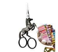 Ciseaux à tricoter - Ciseaux à broder en forme de cheval - Ciseaux de détail - Pour atelier de bricolage, studio d'art, zone de réparation textile, zone de fabrication de vêtements, zone de réparation