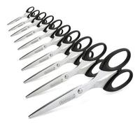 Ciseaux - Bouts Pointus - 16 Cm - Bureau - Lot De 10 - Lame Acier - Rapesco