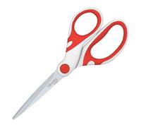 Ciseaux Candy Wonday droitiers bout pointus 17 cm bicolores - rouge