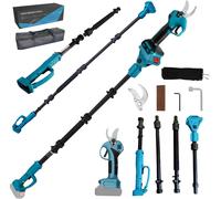 Ciseaux coupe-fils 2-en-1 avec une tige d'extension de 2 mètres, diamètre de coupe maximal de 30 mm, compatibles avec les appareils Makita 18 V