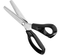 Ciseaux Couture - ZISONIX - Ciseaux Crantés - Acier Inoxydable - 5mm*23.5cm - Noir