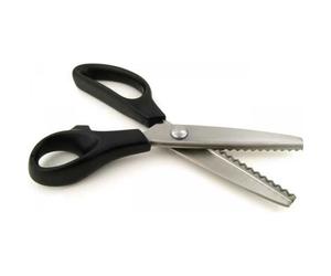 Ciseaux cranteur - ZISONIX - 23cm - Coupe en zig-zag - Évite l'effilochage - Acier inoxydable
