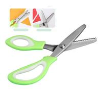 Ciseaux Cranteurs Tissu 23.5cm - Zigzag Acier Inoxydable - Manche Vert