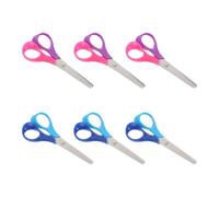 Ciseaux de Bricolage pour Garçon et Filles 6 Pcs, Ciseaux Scolaires Couleur Aléatoire