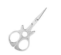 Ciseaux de broderie vintage en forme de guitare Ciseaux de ménage en acier inoxydable pour travaux manuels Argenté