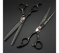 Ciseaux de coiffure professionnels en acier, 7 pouces, pour les gauchers, idéaux pour couper et effiler
