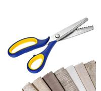 Ciseaux de Coupe de Tissu ciseaux cranteurs en acier inoxydable portables | outil en métal pour couture de vêtements et loisirs créatifs pour vêtements tapis cuir ourlets matelassage