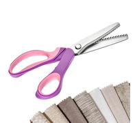 Ciseaux de Coupe de Tissu Coupe Crantée en Acier Poignée Confort Anti-usure | Loisirs Créatifs Ciseaux de Tailleur Outil pour Vêtements Tapis Carton Travaux Manuels Femmes Hommes