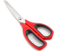 Ciseaux De Cuisine Arcos 185722 En Acier Inoxydable Et Mango Polypropylène + 240 Mm Élastomère Rouge Sous Blister.