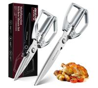 Ciseaux de cuisine ciseaux à viande - Lot de 2 - Inox - Lame de 17,8 cm - Usage multifonction