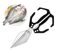 Ciseaux de cuisine pour l'alimentation | Paire de ciseaux de fruits de mer en acier inoxydable | Ustensiles de cuisine multifonctionnels pour poulet, dinde, poisson, fruits de mer, volaille, légumes