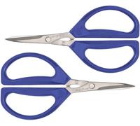 Ciseaux de cuisine universels, bleus, lot de 2, en plastique