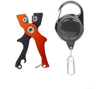 Ciseaux de pêche en aluminium de 7 cm - Ciseaux de pêche en aluminium | Bord en acier à haute teneur en carbone, coupe facilement la ligne en polyéthylène, revêtement anti-rouille
