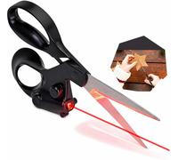 Ciseaux de tailleur avec guide laser, pour une coupe précise idéale pour les projets de bricolage