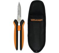 Ciseaux de tailleur multifonctions Longueur : 20,5 cm Lames en acier inoxydable/poignées en plastique Noir/Orange Solid SP-320 1063328