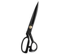 Ciseaux de Tailleur Noirs en Acier pour Créateur Artisanal, Coupe Précise | Bords Noirs, Poignée Confortable, pour Divers Matériaux et Fils Lâches