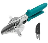 Ciseaux d'équerre réglables de 45° à 135°, avec lame de rechange, pour PVC et bois tendre