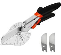 Ciseaux d'onglet pour découper des pièces moulées et des moulures à des angles de 45 à 135 degrés. Lame en acier SK5 avec lame de rechange