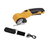 Ciseaux électriques légers pour tissu avec poignée ergonomique, jaune | Vitesse 320 tr/min et poignée antidérapante pour coupe-tissu avec prise en main ergonomique et facile à utiliser