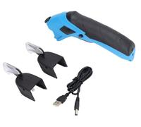 Ciseaux électriques, rechargeables par USB, 10000 tours par minute, avec 2 lames, pour tissu