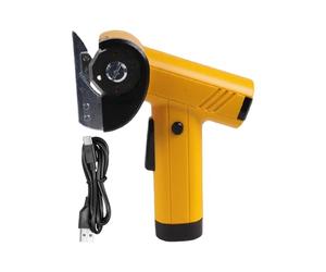 Ciseaux électriques sans fil - Avec lumière LED puissants outils portables sans fil rechargeables | Coupe rotative pour tissu, papier, tapis, travaux manuels, carton, cuir, câble et en