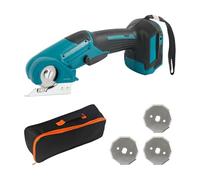 Ciseaux électriques sans fil compatibles avec batterie Makita 18 V (sans batterie), coupe-boîte en carton sans fil, ciseaux électriques avec sac de rangement, profondeur de coupe de 6 mm pour cuir