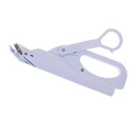 Ciseaux Électriques sans Fil pour Cuir et Papier, Verrouillage sécurisé | Lame Remplaçable, Capot Protecteur, Positionneur Précis, Métal et Plastique, 2 Piles Aa Non Incluses, pour Loisirs Créatifs