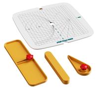 Ciseaux en carton pour enfants, outils de bricolage sûrs, comprenant 3 lames et une règle graduée