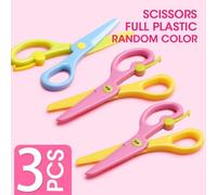 Ciseaux En Plastique Sûrs Pour Enfants, Coupe De Fleurs, Mini Et Ciseaux En Papier, Ciseaux Artisanaux Pliants Pour Fournitures Scolaires