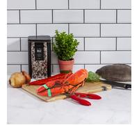 Cook Concept Pince à crustacés KD3246 – Ergonomique inox et PP, 17,8×5,5×2 cm, Rouge