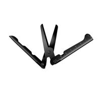 Ciseaux pliables, outil de coupe multifonction 2 en 1, règle intégrée, ciseaux pliants avec de sécurité, design compact portable, camping, randonnée, jardinage, extérieur, jardin, bureau