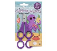Ciseaux pour enfants à double manche, couleur lilas, pour droitier, lot de 12
