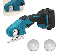 Ciseaux sans fil universels, compatibles avec Makita 18V, coupe-rouleau pour tissu, avec verrouillage de sécurité et 2 lames, profondeur de coupe de 6 mm, ciseaux électriques sans fil, coupe carton