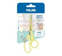 MILAN Blister ciseaux Basic Pastel jaune