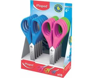 Ciseaux scolaires essentials 13 cm maped bouts ronds lames inox gaucher