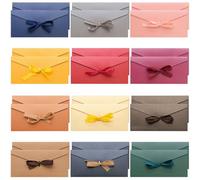 Cisolen 24 Pièces Enveloppes Cadeau Colorées Enveloppes en Papier Kraft Rétro Enveloppe Rétro Avec Ruban Couleur pour Invitations Mariage Anniversaire Lettres Cartes De Vœux Noël Thanksgiving