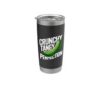 Citation amusante de cornichon - Crunchy Tangy Perfection Gobelet isotherme en acier inoxydable double paroi