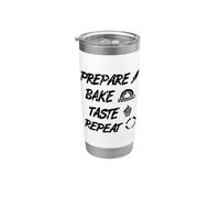 Citation amusante sur la pâtisserie Patissier Boulanger Gobelet isotherme en acier inoxydable double paroi