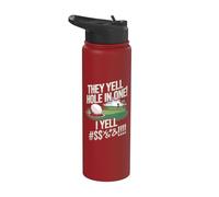 Citation amusante « They Yell Hole In One » Stainless Steel Insulated Water Bottle
