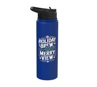 Citation de l'infusion des fêtes - Café de Noël amusant Stainless Steel Insulated Water Bottle