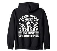 Citation De Travailleur Social Just Volunteering Travailleur Sweat à Capuche