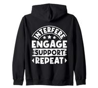 Citation d'un Travailleur Social Interférer Engager Soutenir Sweat à Capuche