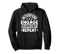 Citation d'un Travailleur Social Interférer Engager Soutenir Sweat à Capuche